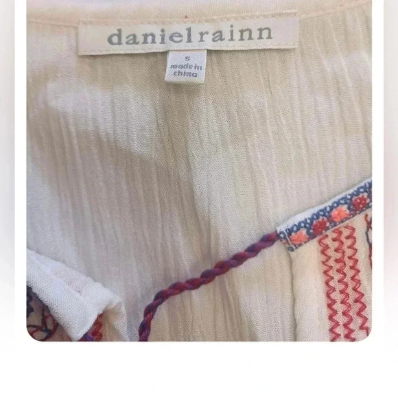 Daniel  Rainn Boho Peasant Top Blouse Size Small - Picture 5 of 9